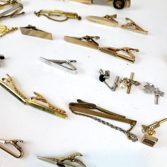 Mens Accessories Lot of Tie Bars, Tie Tacks, Money Clips, Cuff Links JH1354 - Picture 6 of 8